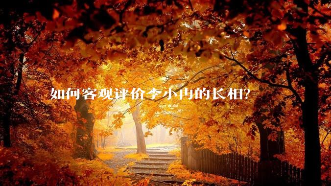 如何客观评价李小冉的长相？